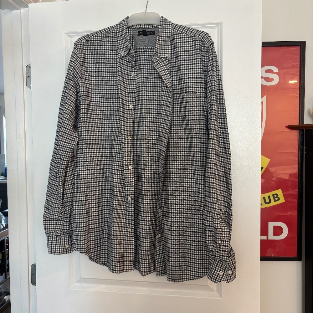 Men's Banana Republic Oxford Shirt Tailored Slim Fit Button Down Shirt